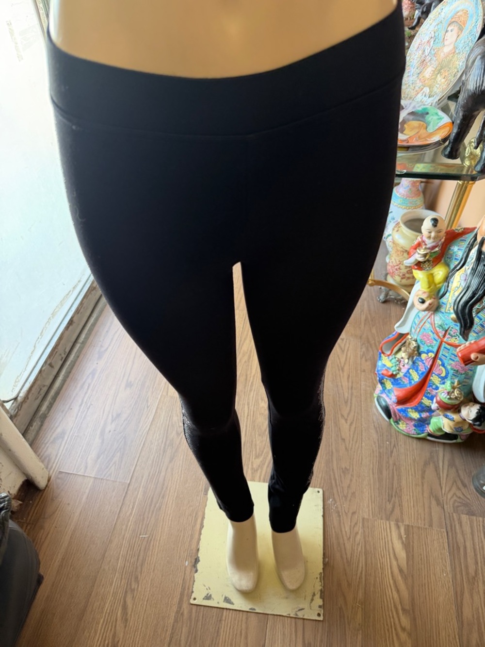 Black High-Waist Stretch‎ Leggings